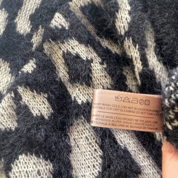 Anthropologie Akemi + Kin Louise Leopard Print Cardigan Sweater - Picture 9 of 10